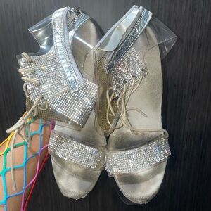 Worn 7 inch Pleasers size 8